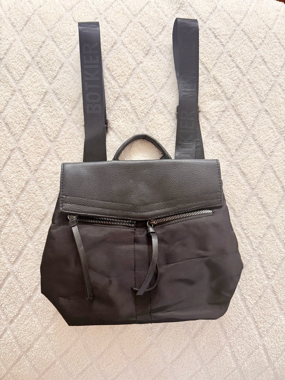 Botkier Black Nylon & Leather-Trim Men's Backpack